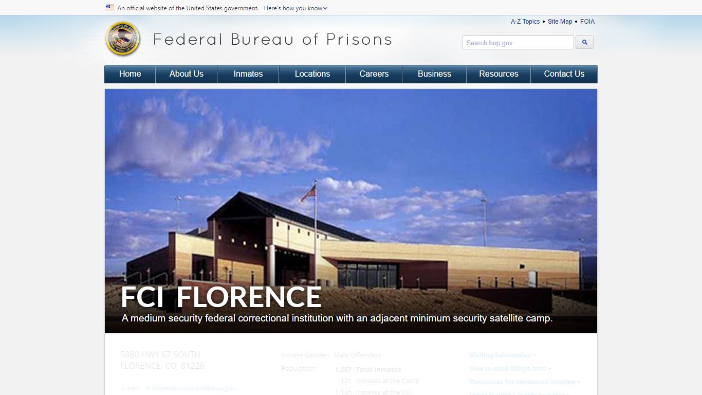 FCI Florence - Federal Bureau of Prisons